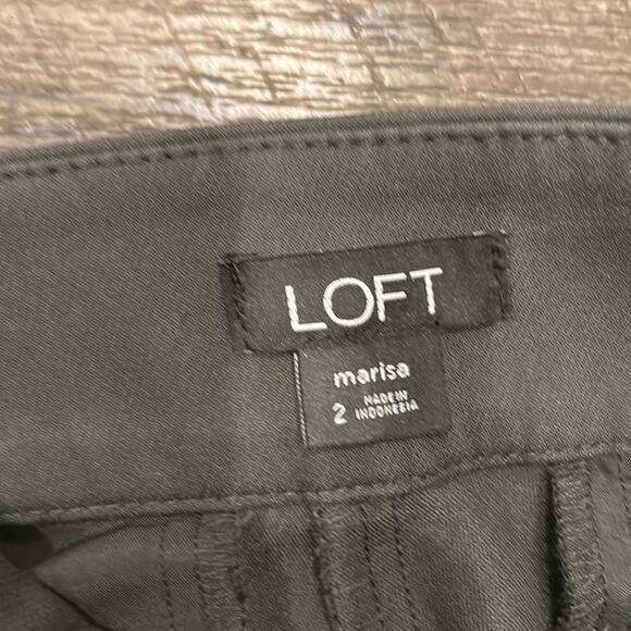 Loft Marisa Skinny Ankle Charcoal Trouser Pant Size 2 - Picture 7 of 8